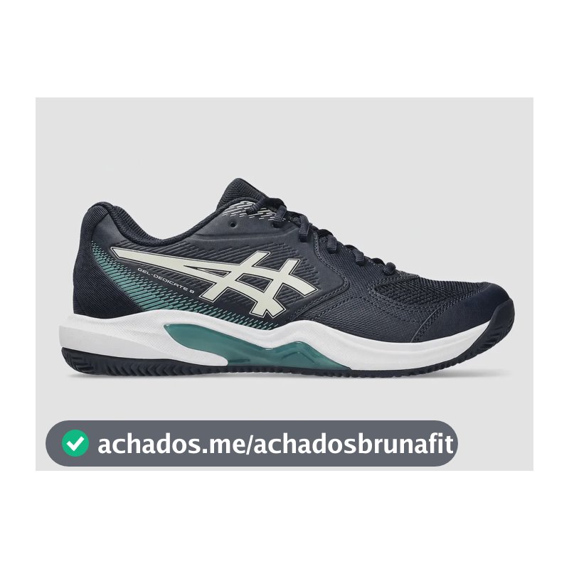 Tênis Asics Gel Dedicate 9 Clay - Midnight/oatmeal Marinho 42 Br