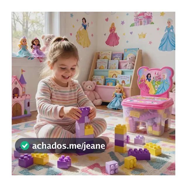 Cadeira Infantil Blocos De Montar Educativo 48 Peças Grande