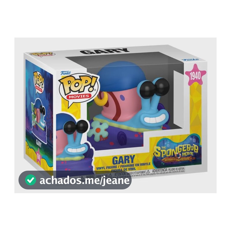 Boneco Funko Pop! Bob Esponja O Filme - Gary