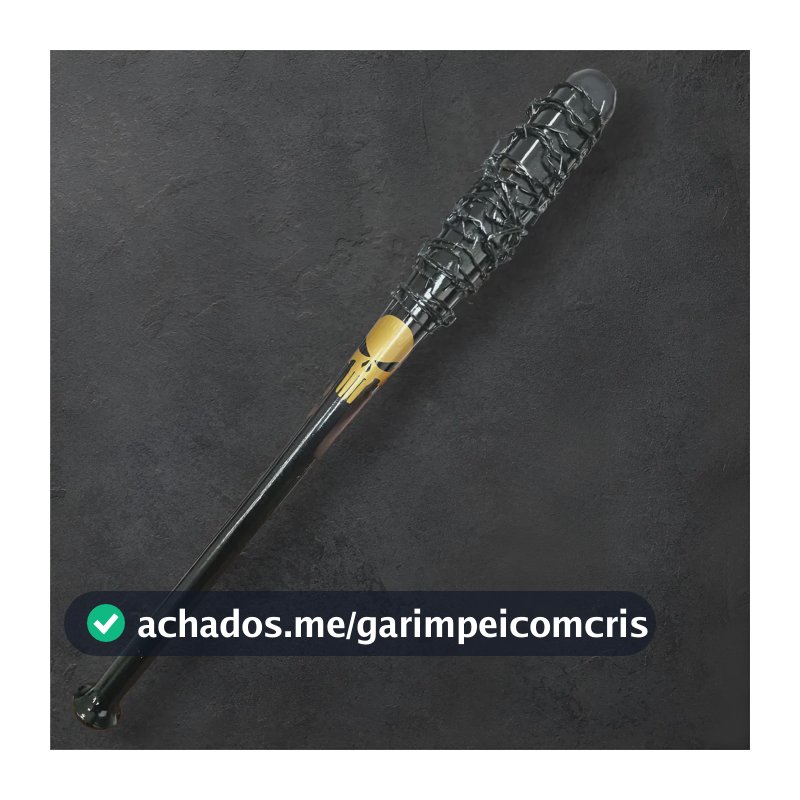 Taco Baseball De Madeira Artesanal Madeira Maciça Vingador Black