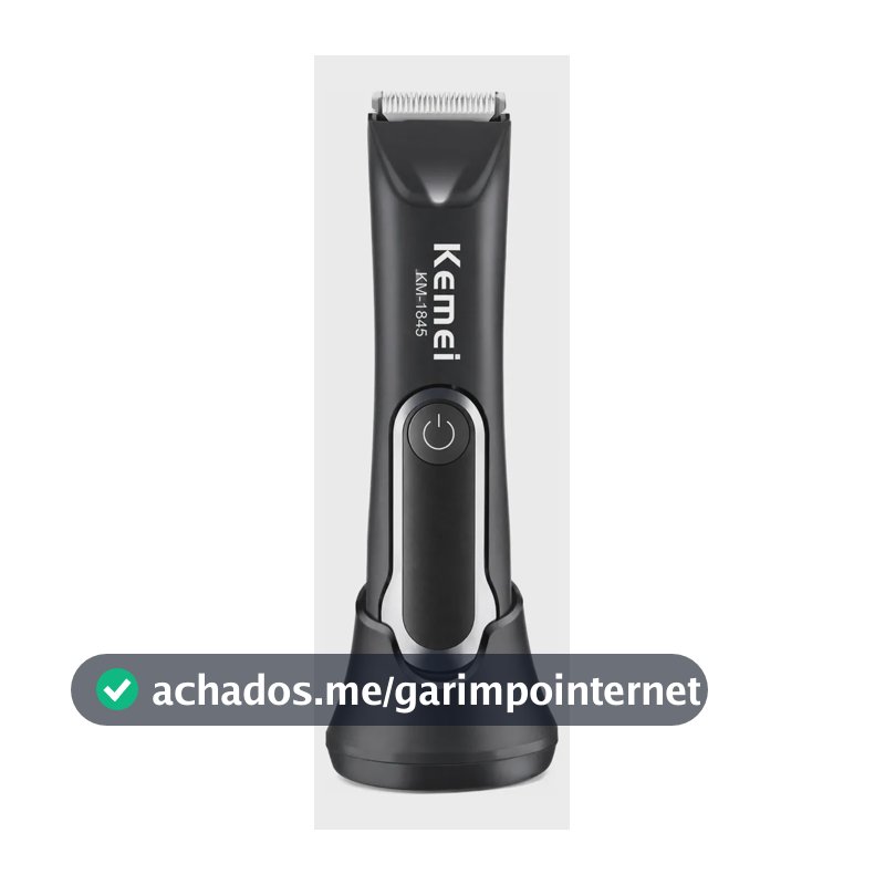 Máquina Kemei KM-1845 Sem Fio Recarregável
