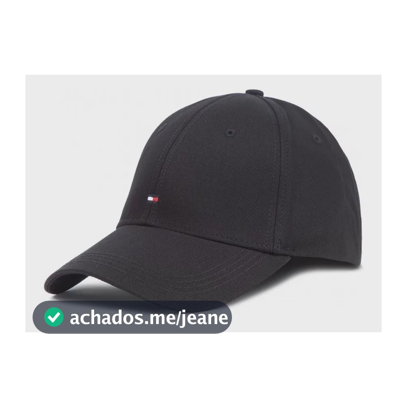Boné Tommy Hilfiger (preto) Preto Ajustável