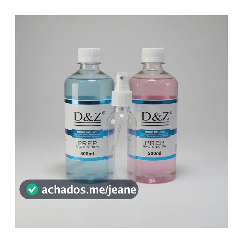 Kit 2 Prep D&z 500ml Rosa E Azul Mais Refil Rosa E Azul