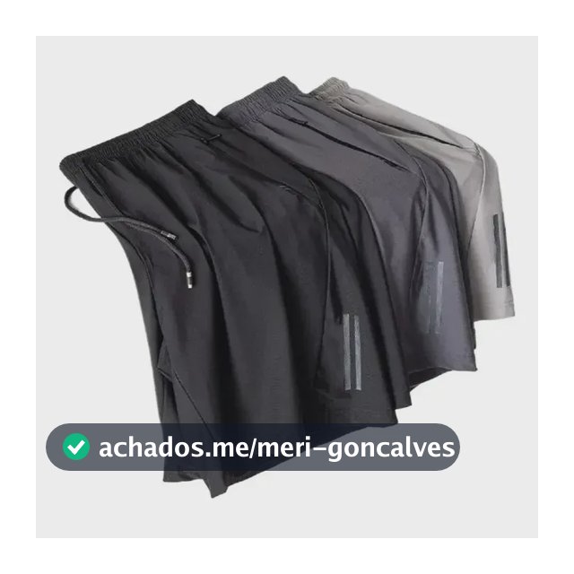 Kit 3 Bermuda Masculina Importada Seda  Secagem Rápida