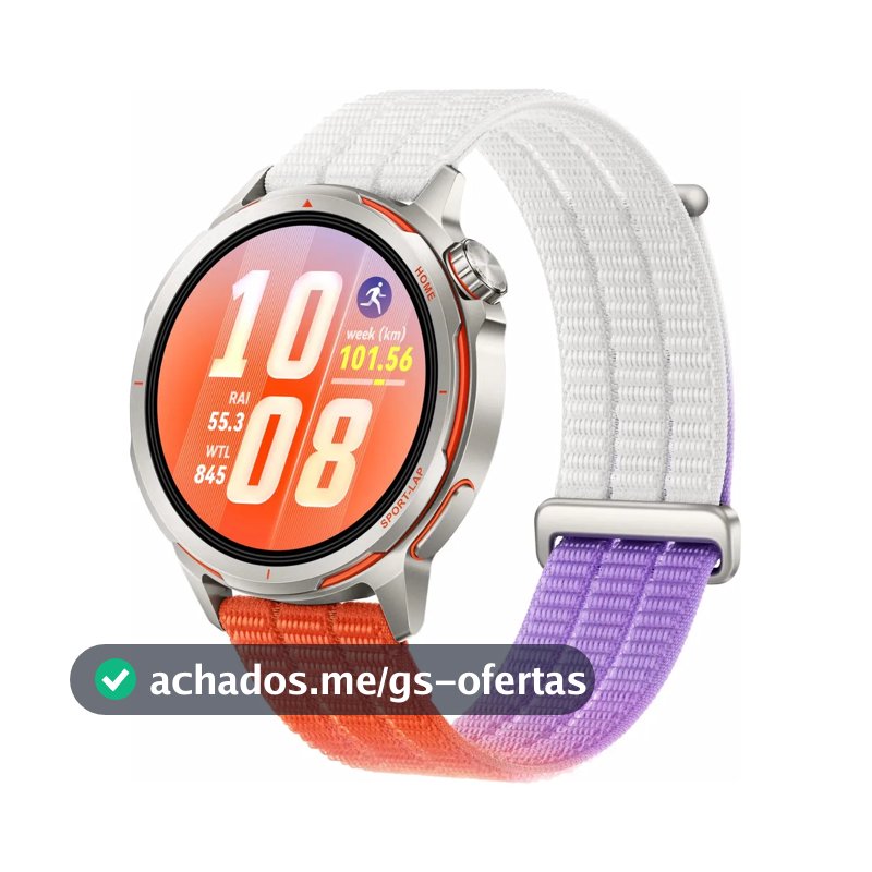 Smartwatch HUAWEI WATCH GT Runner 2 Bateria com Autonomia de Até 14 Dias Posicionamento de Precisão Modo Maratona Inteligente GPS ECG Compatível iOS e Android Laranja Inclusa uma pulseira extra