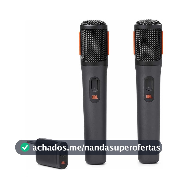 Jbl Partybox Wireless Mic - 2.4ghz Compativel As Partybox. Cor Preto