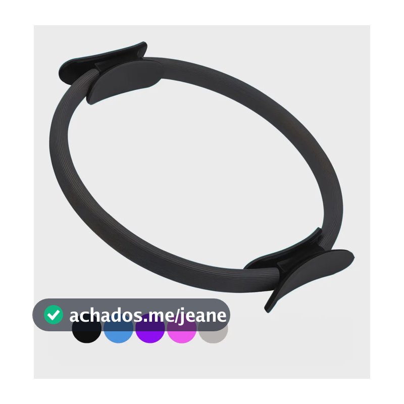 Anel Pilates Lopez Imports Magic Circle 36cm Flexível Antiderrapante
