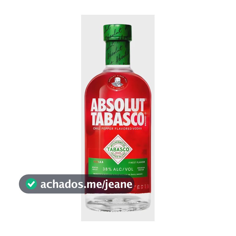 Vodka Absolut Tabasco Pimenta 750ml