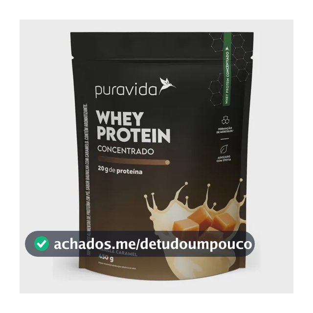 Puravida Whey Protein Concentrado Vanilla Caramel 450G