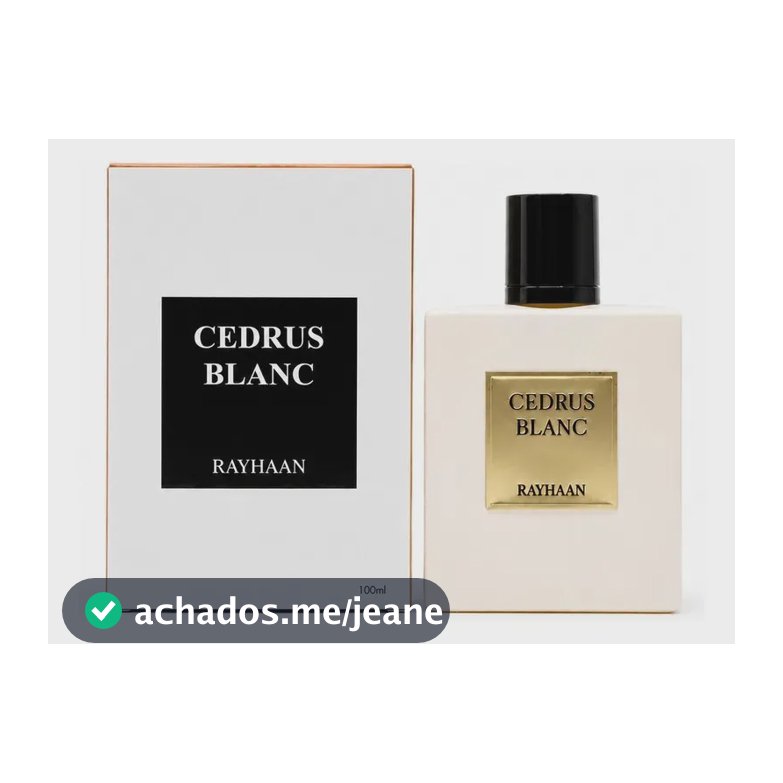 Perfume Árabe Rayhaan Cedrus Blanc Edp 100 Ml