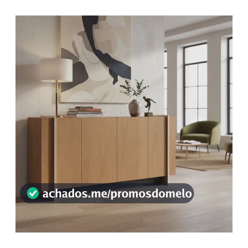 Balcao Buffet 160 cm Copacabana Dourado Freijo Colibri