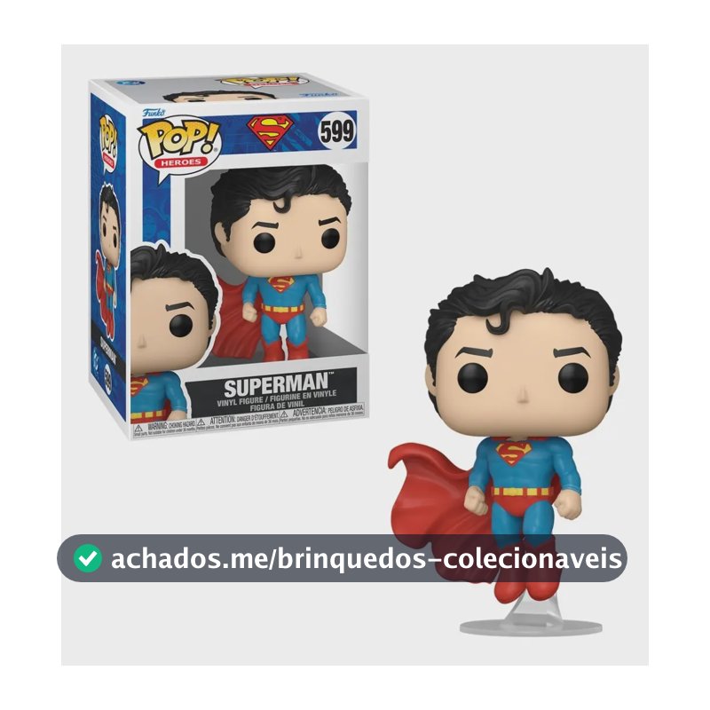 Boneco Funko Pop! Dc Comics Clássicos - Super-homem