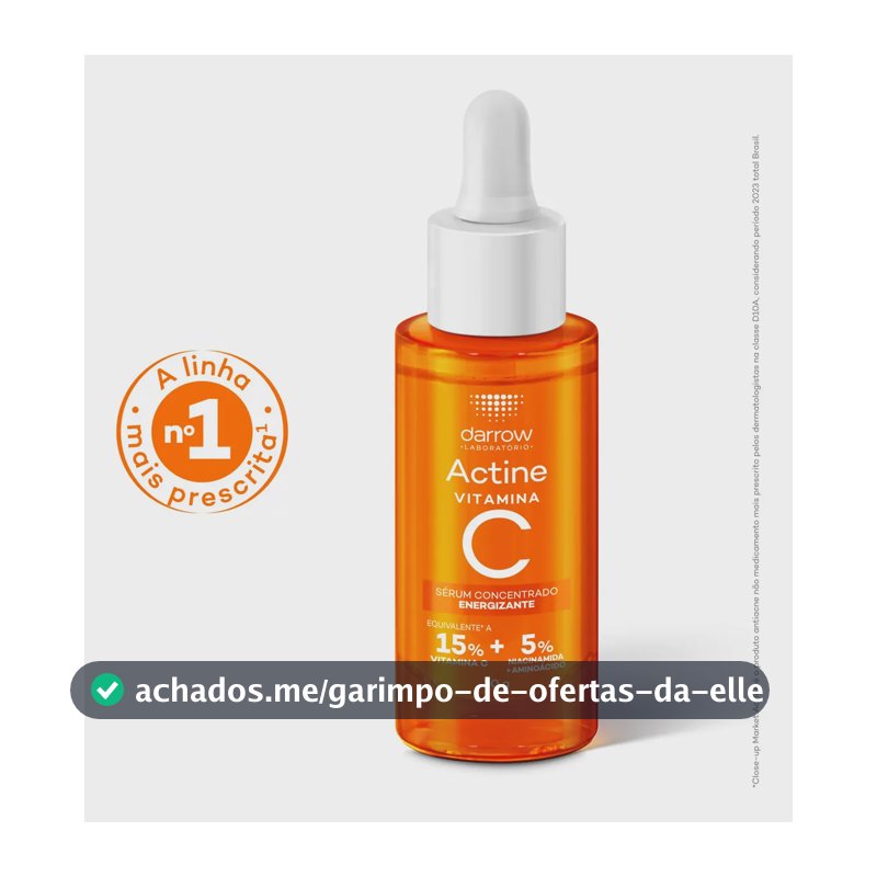 Sérum Concentrado Antioxidante Darrow Actine Controle de Oleosidade 30g