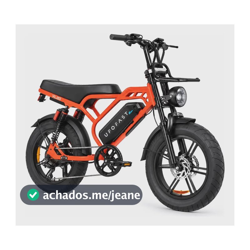 Bicicleta Bike Elétrica V9 Max 1000w 48km Versão Limitada Laranja 20