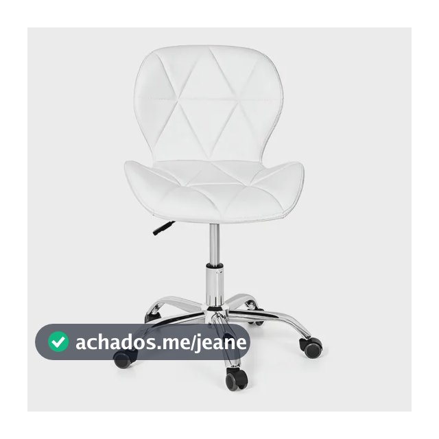 Cadeira De Escritório Eiffel Slim Office Base Giratória Cor Branco Material do estofamento Material Ecológico