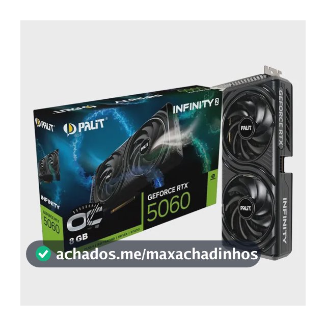 Placa De Vídeo Nvidia Geforce Palit Rtx5060 8gb Infinity2 Oc