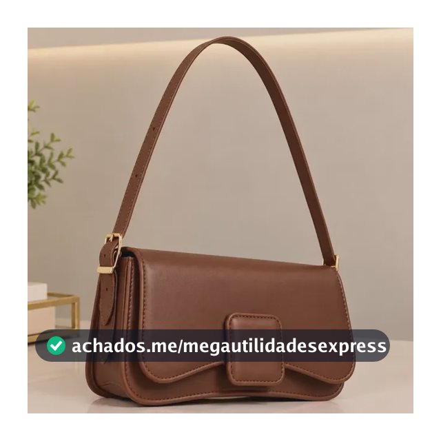Bolsa Baguete Feminina De Ombro Compacta Casual E Festa