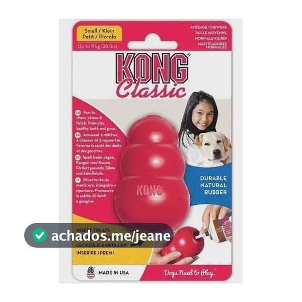 Kong Classic Pequeno Mordedor Recheável