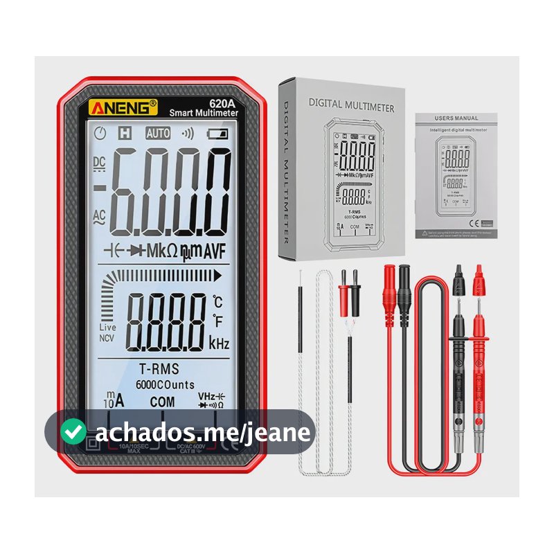 MODUS 620A Multímetro Inteligente True RMS 6000 contagem digital visor Lcd Portátil