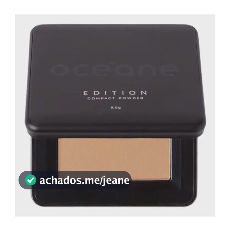 Base De Maquiagem Pó Compacto Fino Powder Oceane Edition Tom Médio - True Caramel