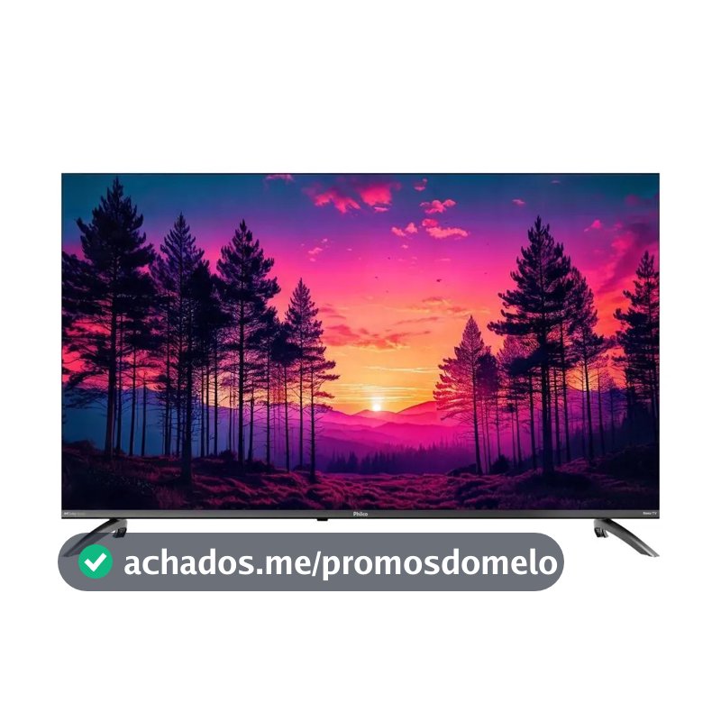 Smart TV Philco 50" Polegadas 4K UHD Roku TV HDR10 Dolby Audio WiFi P50CRB