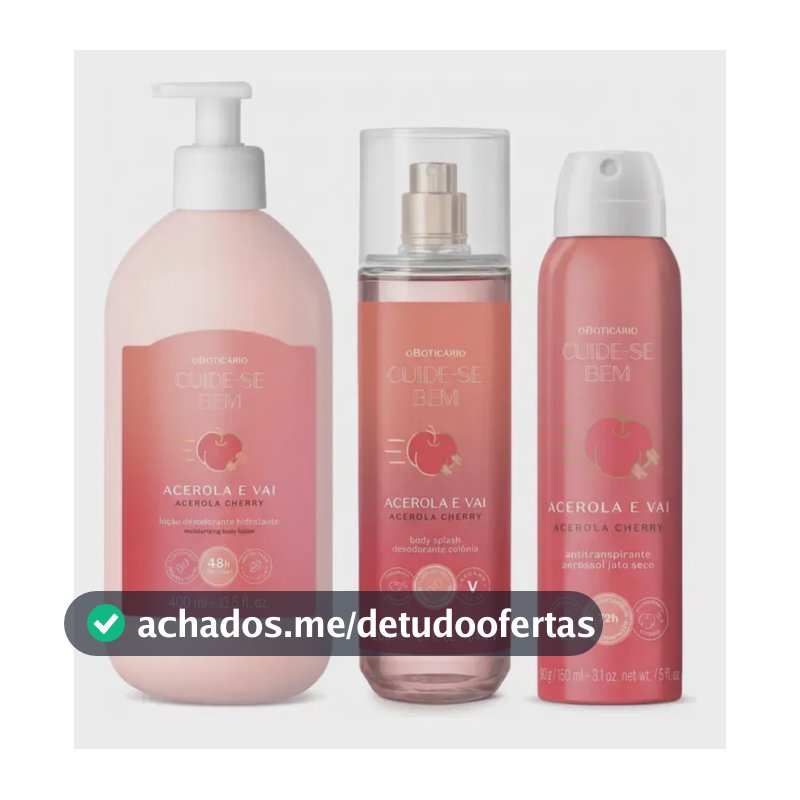Combo Cuide Se Bem Acerola E Vai - 3 Itens