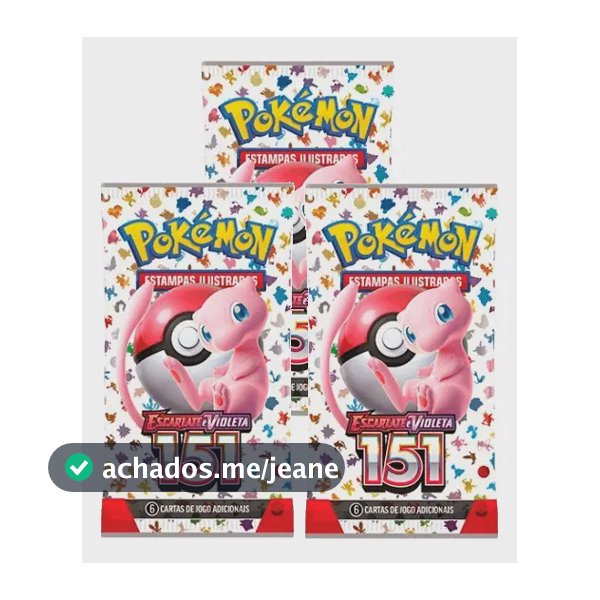 03 Booster Pokemon 151 Escarlete E Violeta Lacrado Português Português