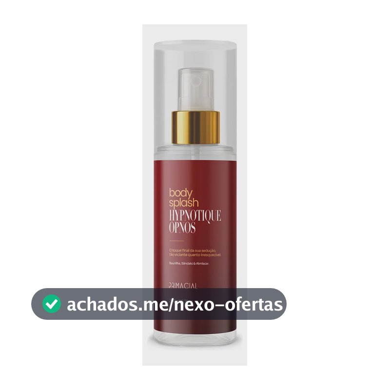 BODY SPLASH FEMININO HYPNOTIQUE OPNOS 200ML - PRIMACIAL PERFUME ABAUNILHADO E FLORAL