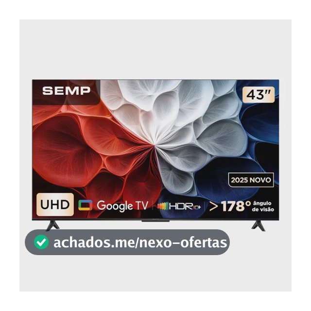 Semp Smart 4k 43  S62 Google Tv Wi-fi Bt Hdmi 2.1 Hdr10+