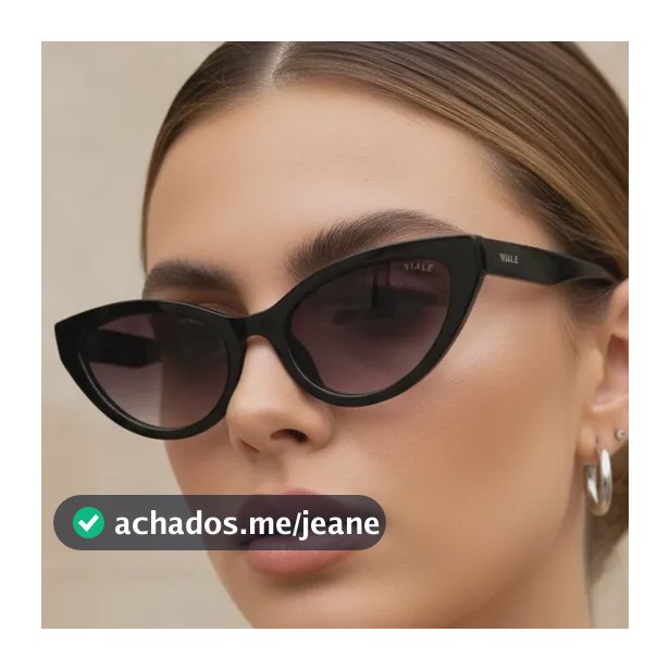 Óculos De Sol Feminino Gatinho Retro Viale Verão 2026 + Case