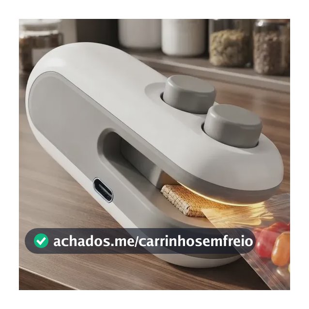 Mini Selador Portátil 2 Em 1 Magnético Calor Recarregável
