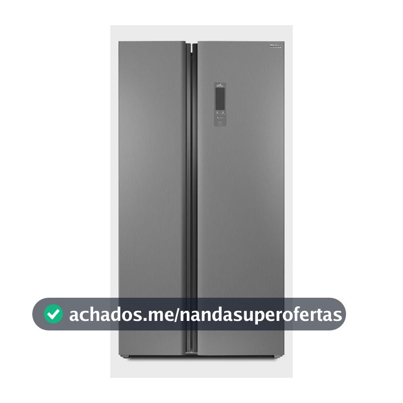 Philco geladeira inverter frost free PRF535I inox com freezer 437l