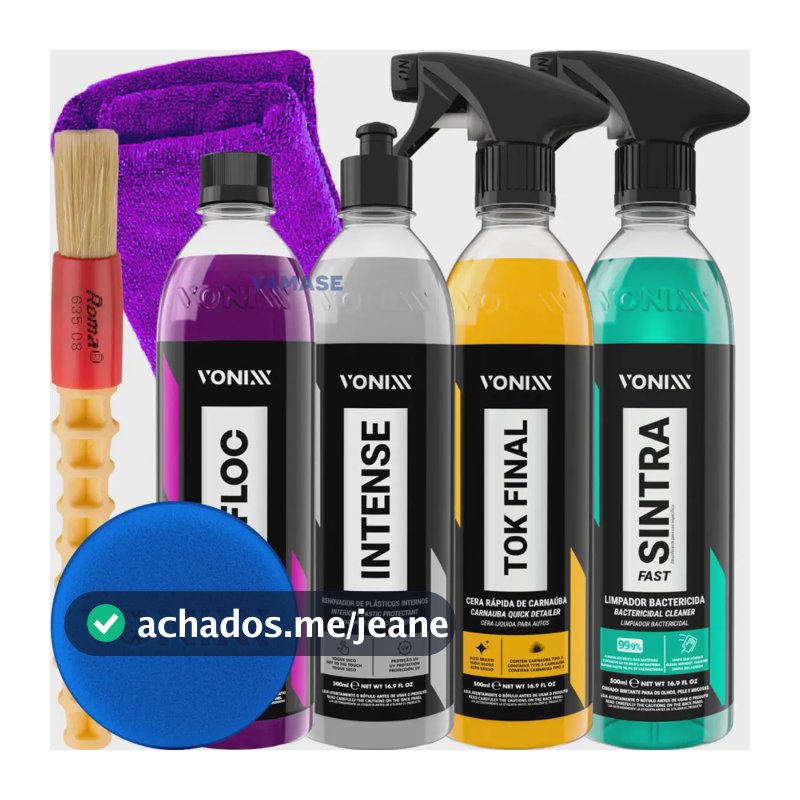 Kit Shampoo V-floc Cera Tok Final Sintra Fast Intense Vonixx