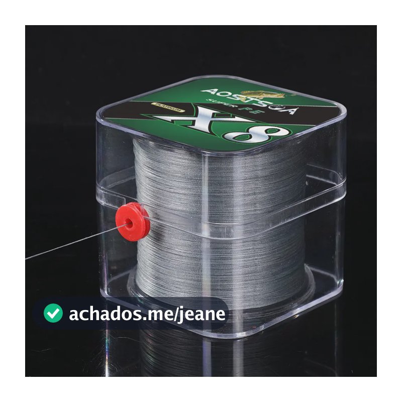 Linha De Pesca Multifilamento 500m 8 Fios X8 Pe Super Forte Cor Cinza 0.28mm 20kg
