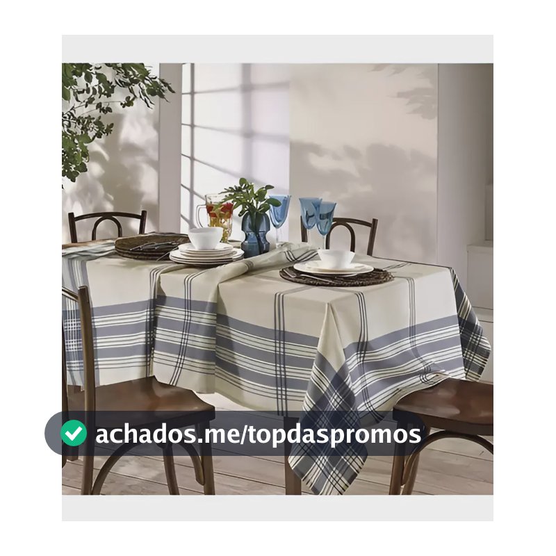 Toalha De Mesa Dohler Retangular 6 Lugares 1,40x2,10m Luna Azul