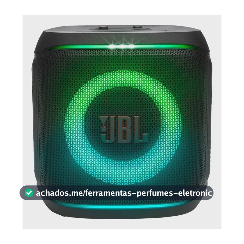 JBL PartyBox Encore 2, com 2 microfones sem fio, 100W RMS, AURA CAST, até 15 horas, bivolt