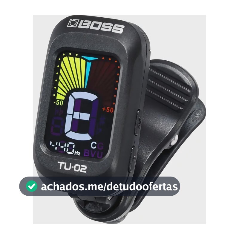 Afinador Boss Tu-02 Clip Para Guitarra Baixo Violão Ukulele