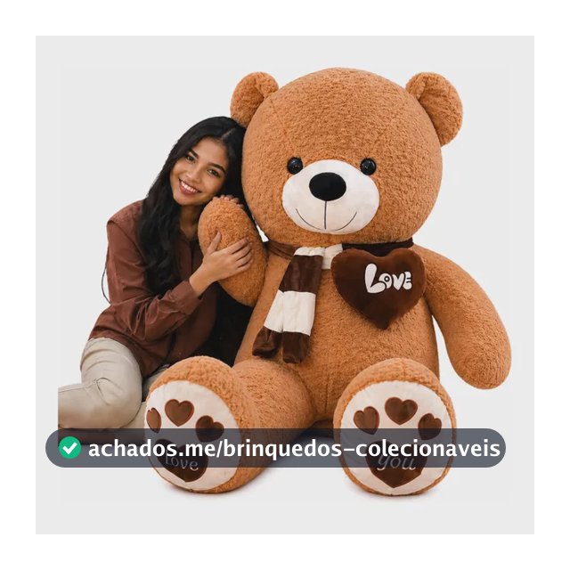 Urso Pelúcia Gigante 140 Cm Teddy Bear Pronta Entrega