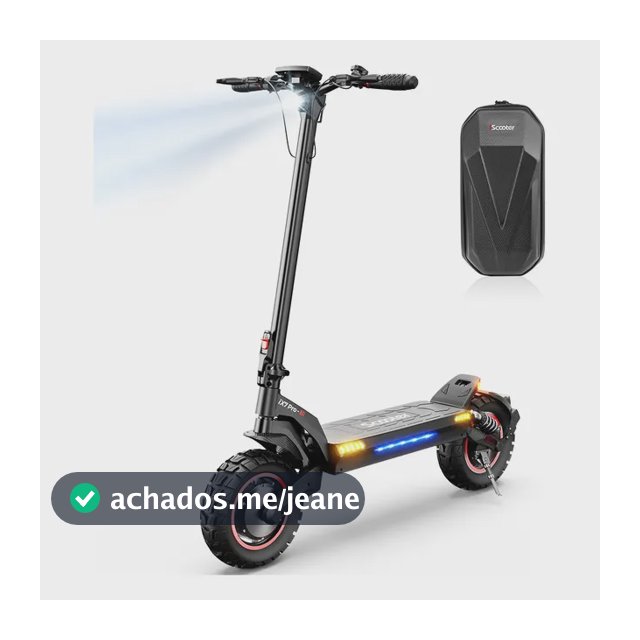 Scooter Elétrica Patín 60km/h 2000w 70km 17.5ah Com Aplicati Preto