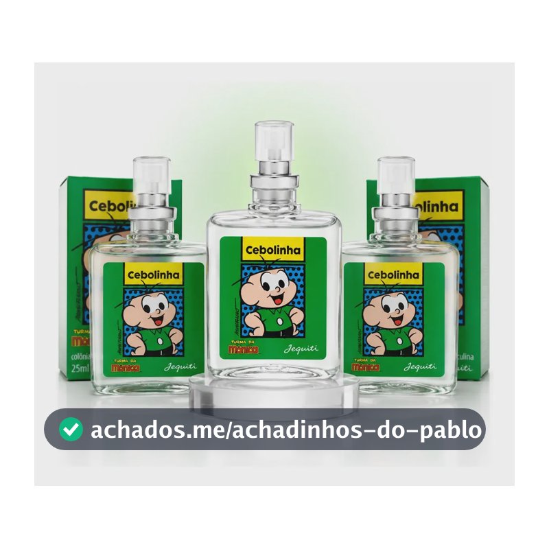 Kit 3 Perfumes Cebolinha Jequiti 25ml Infantil Turma da Mônica Colônia Masculina Kit Presente Original