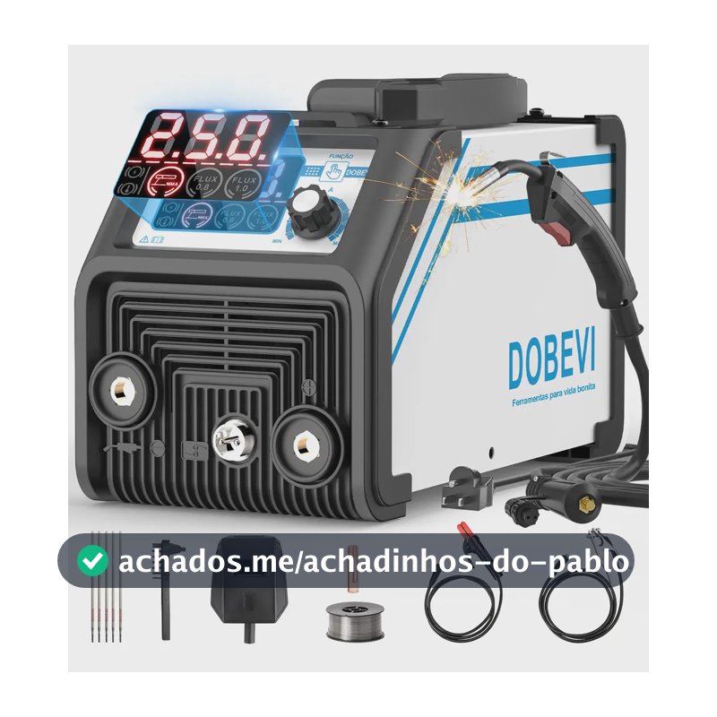 Máquina De Solda Inversora Mig-tig-mma 3 Em 1 Bivolt Dobevi