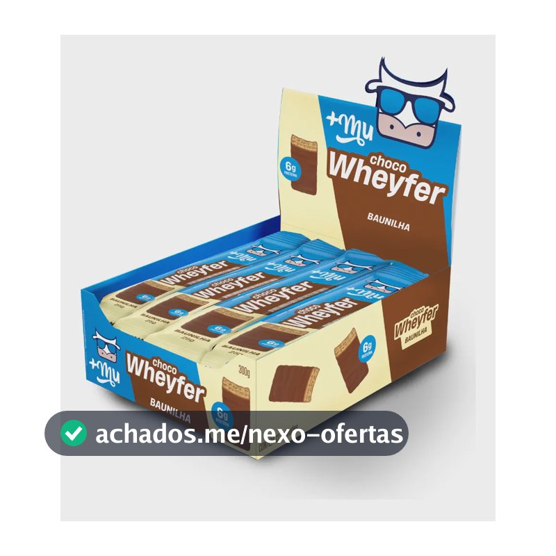 Barra de Proteína +Mu Chocowheyfer Baunilha 12 un