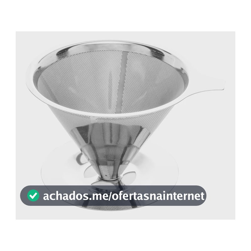 Filtro Para Cafe De Aco Inox N103 15,5 X 13,5 X 12,5cm Lyor