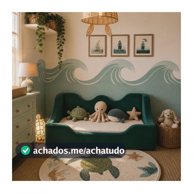 Berço Infantil em Espuma Alta Densidade Berço Montessoriano Berço Chão com Laterais Acolchoadas Segurança Conforto Quarto Infantil Moderno
