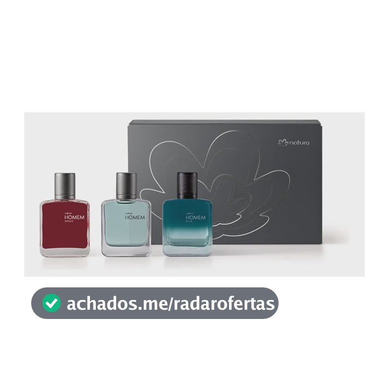 Coleção Especial Miniaturas De Natura Homem 3un 25ml