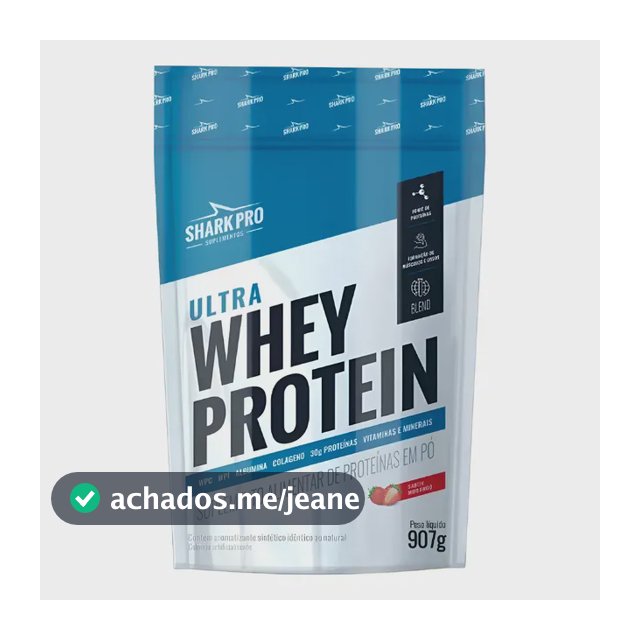 Ultra Whey Protein 100% Concentrado Refil 907g - Shark Pro
