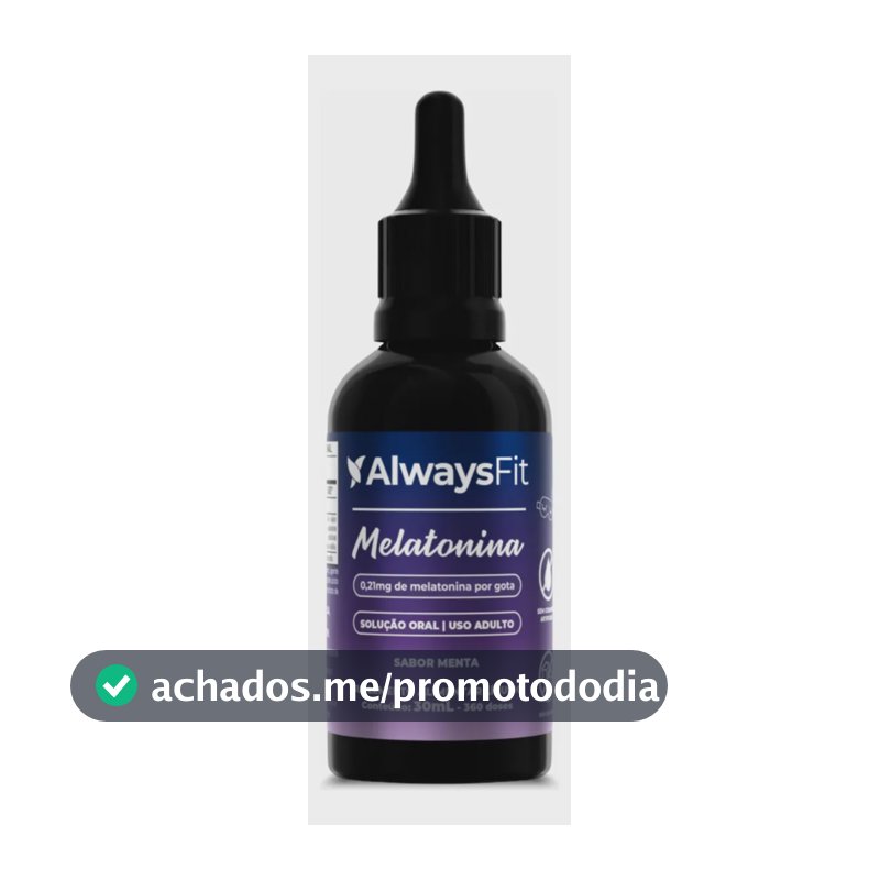 Melatonina em Gotas AlwaysFit | Sabor Menta | 30ml