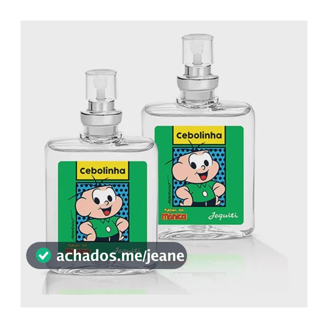 de Colônia Cebolinha Jequiti Turma da Mônica com 2 Frascos de 25ml para Meninos
