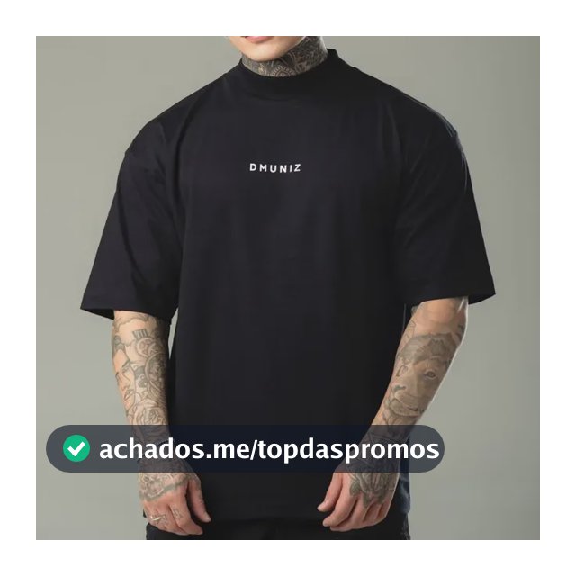 Camiseta Oversized Estampada Dmuniz Camisa Premium
