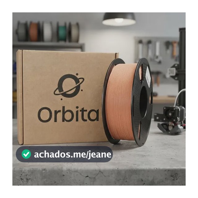 Filamento Pla Para Impressora 3d Orbita 1,75 Mm 1 Kg Marrom